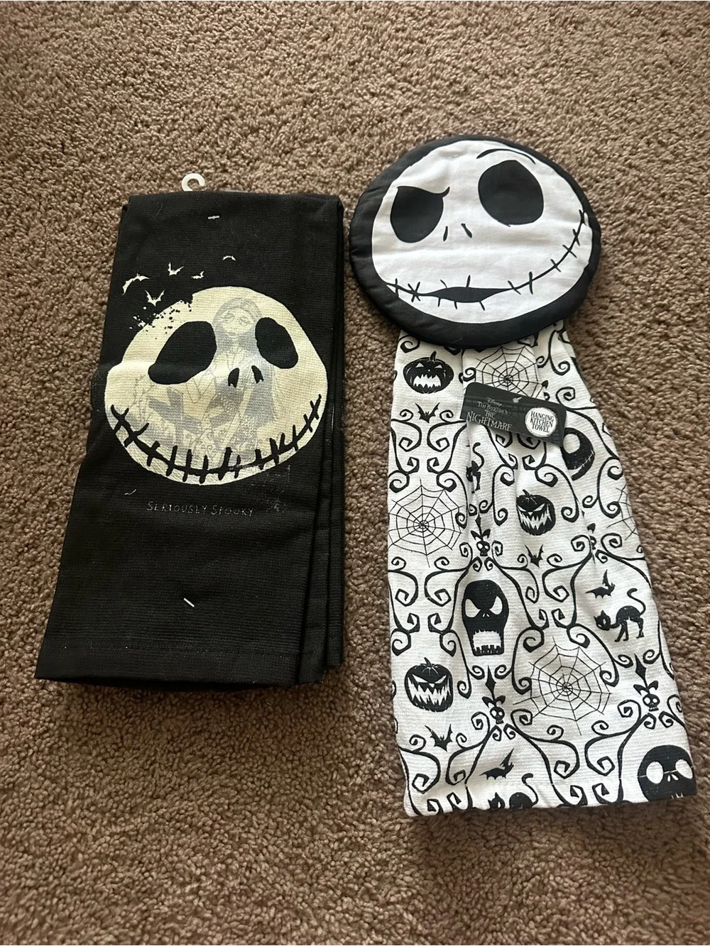 Nightmare Before Christmas Kitchen Towel and Pot Holder Set